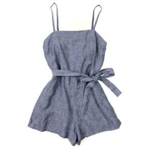 100% Linen Romper with Pockets